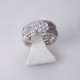 Bague double 0,77ct de diamants - or blanc