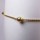 Bracelet maille boule - or jaune