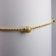 Bracelet maille boule - or jaune