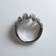 Bague 1ct de diamant - or blanc