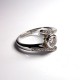 Bague diamants 0,6ct - Or blanc - Occasion