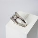 Bague diamants 0,6ct - Or blanc - Occasion