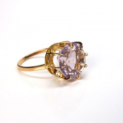 Bague améthyste 6,75ct - Or rose 18ct