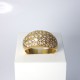 Bague boule - Diamants 1,6ct - Or jaune