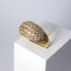 Bague boule - Diamants 1,6ct - Or jaune