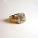 Bague Ancienne - Diamants 1ct - Occasion