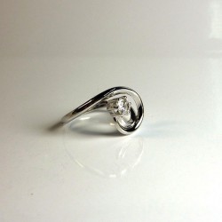 Solitaire moderne - Diamant 0,25ct - Occasion