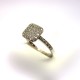 Bague Diamants 0,26ct - Or Blanc - Occasion