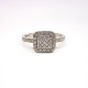 Bague Diamants 0,26ct - Or Blanc - Occasion