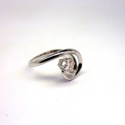 Solitaire Diamant 0,25ct - Or Blanc 18ct