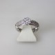 Bague double 0,77ct de diamants - or blanc