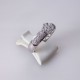 Bague double 0,77ct de diamants - or blanc