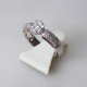 Bague double 0,77ct de diamants - or blanc