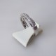 Bague double 0,77ct de diamants - or blanc