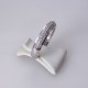 Bague double 0,77ct de diamants - or blanc